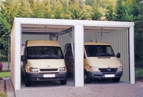 XXL Garagen bieten Platz für LKWs, Transporter oder Caravans